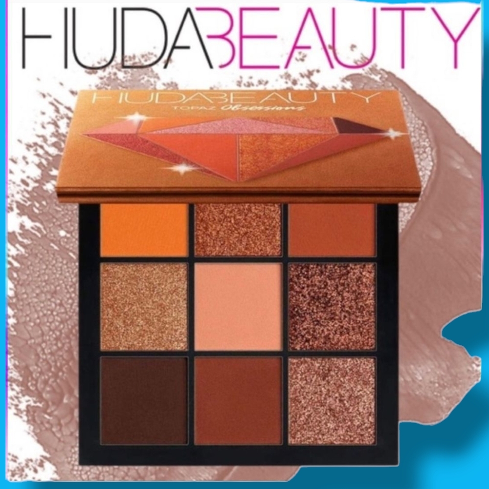 Huda Beauty TOPAZ OBSESSIONS 9-Shade Eyeshadow Palette Shimmer Matte